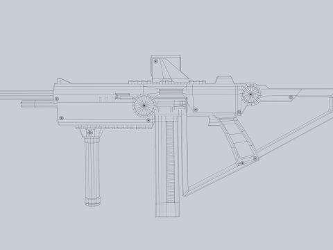 Sci fi elite rifle 3D Модель
