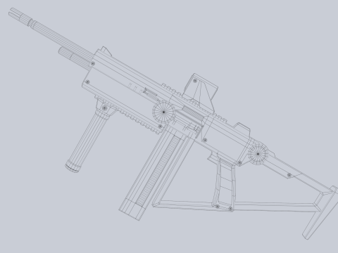 Sci fi elite rifle 3D Модель