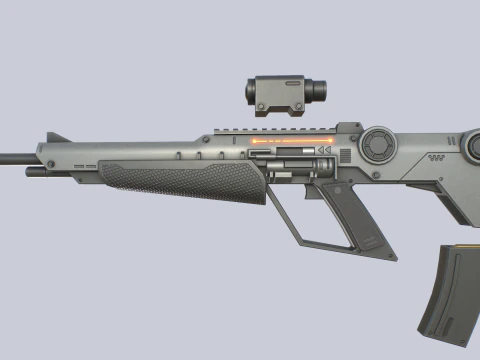 Sci fi elite rifle collection 3D Model