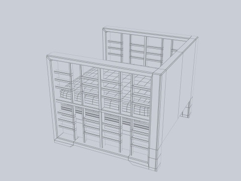 Asia wooden chair 3D Model