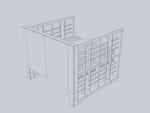 Asia wooden chair 3D Model