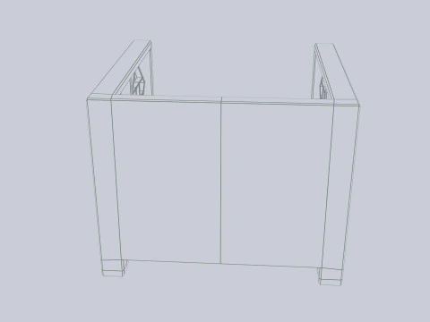 亚洲木椅 3D 模型