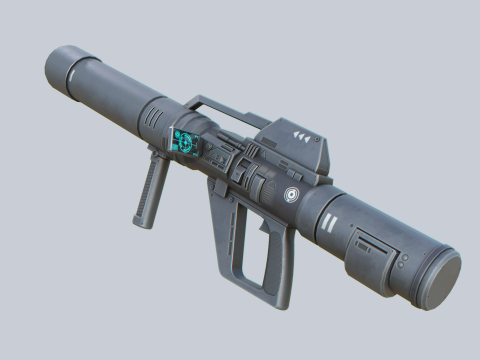 Scifi bazooka Modelo 3D