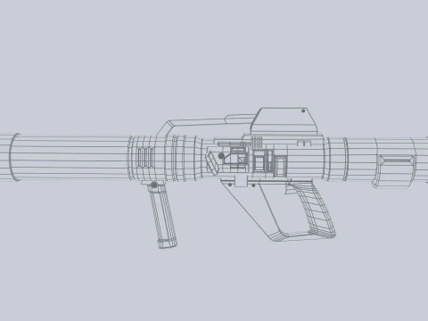 Scifi bazooka 3D Model