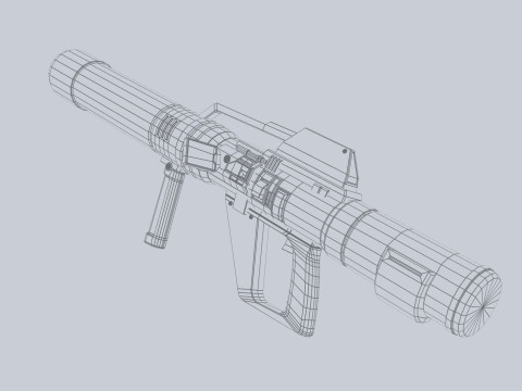 Scifi bazooka 3D-Modell