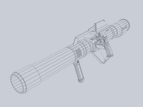 Scifi bazooka 3D-Modell