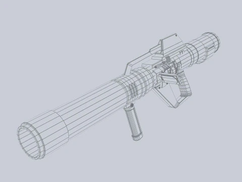 Scifi bazooka 3D Model
