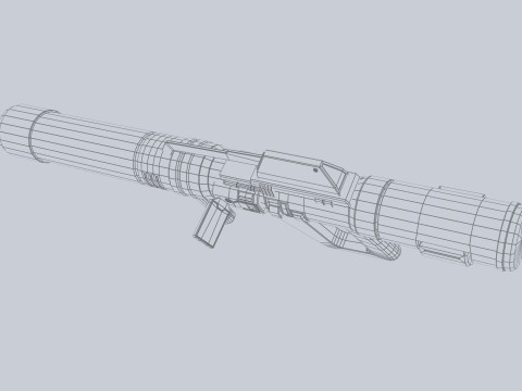 Scifi bazooka 3D-Modell