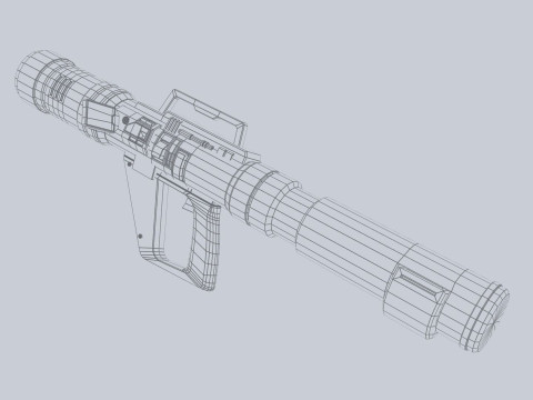 Scifi bazooka 3Dモデル