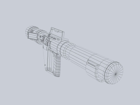 Scifi bazooka 3Dモデル