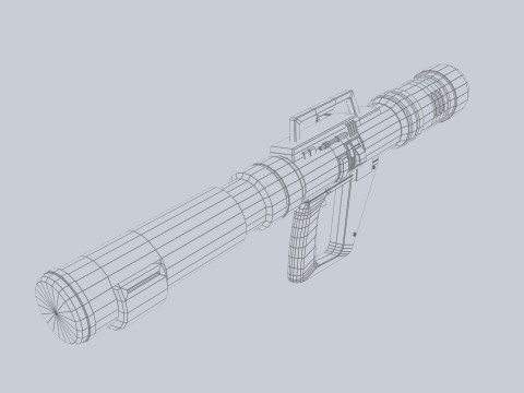 Scifi bazooka 3Dモデル