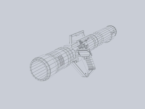 Scifi bazooka 3Dモデル