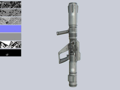 Scifi bazooka 3D Model
