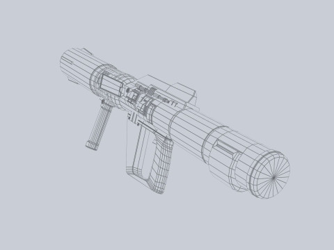 Scifi bazooka 3D 모델