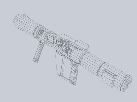 Scifi bazooka 3D 모델
