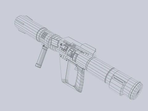 Scifi bazooka 3D Model