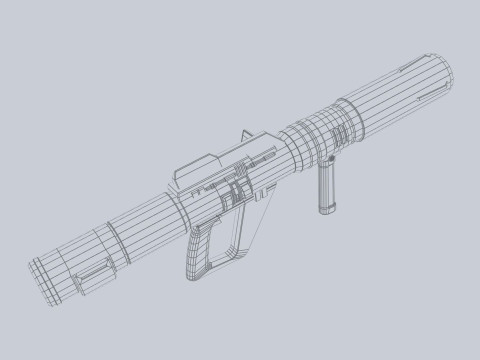 Scifi bazooka 3D 모델