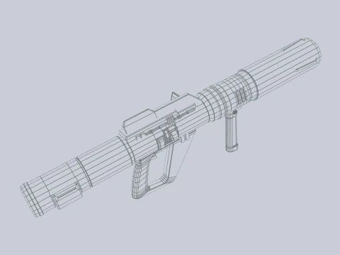 Scifi bazooka 3D Model