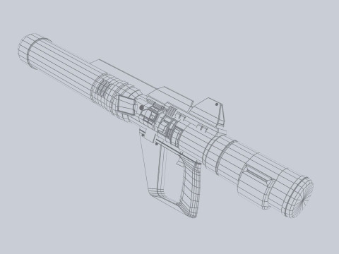 Scifi bazooka 3Dモデル