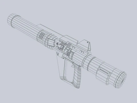 Bazooka fantascientifico Modello 3D