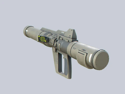 Bazooka fantascientifico Modello 3D