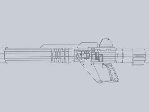 Scifi bazooka 3Dモデル