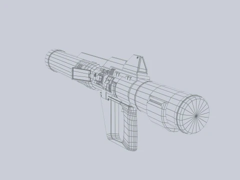 Bazooka fantascientifico Modello 3D