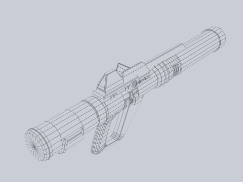 Scifi bazooka 3Dモデル
