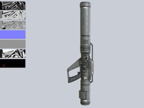 Scifi bazooka 3D Model