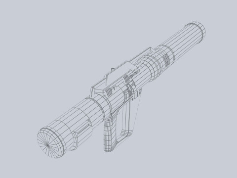 Scifi bazooka 3D Model