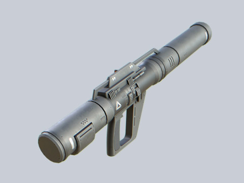 Scifi bazooka 3D Model