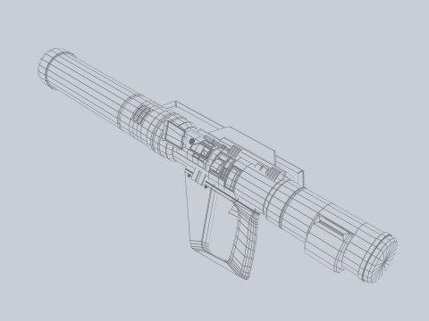 Scifi bazooka 3D Model