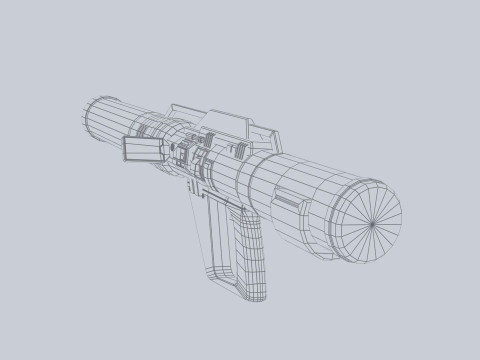 Scifi bazooka 3D Model
