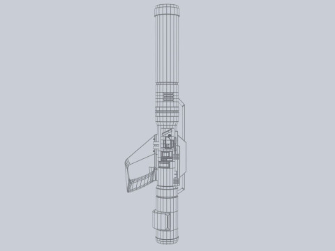 Scifi bazooka 3D Model
