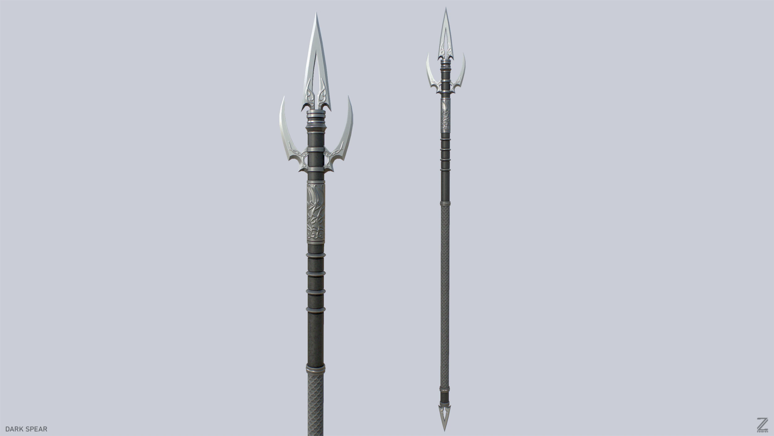 Dark spear 3D Model .c4d .max .obj .3ds .fbx .stl .blend 