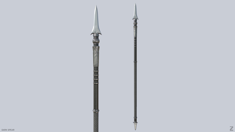 Dark spear Model 3D .c4d .max .obj .3ds .fbx .stl .blend 
