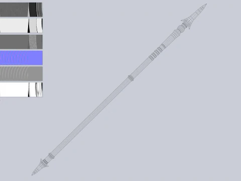 Tombak gelap Model 3D