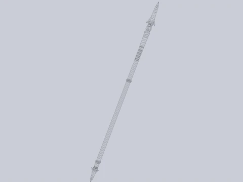 Tombak gelap Model 3D