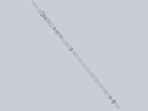 Tombak gelap Model 3D