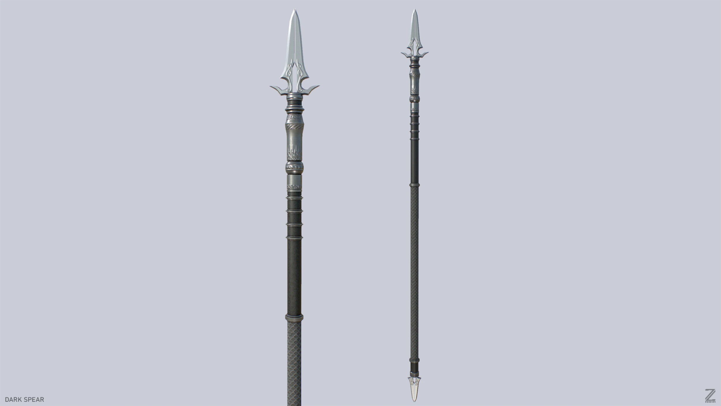 Dark spear 3D Model .c4d .max .obj .3ds .fbx .stl .blend 