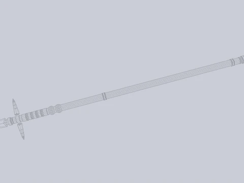 Dunkler Speer 3D Modell