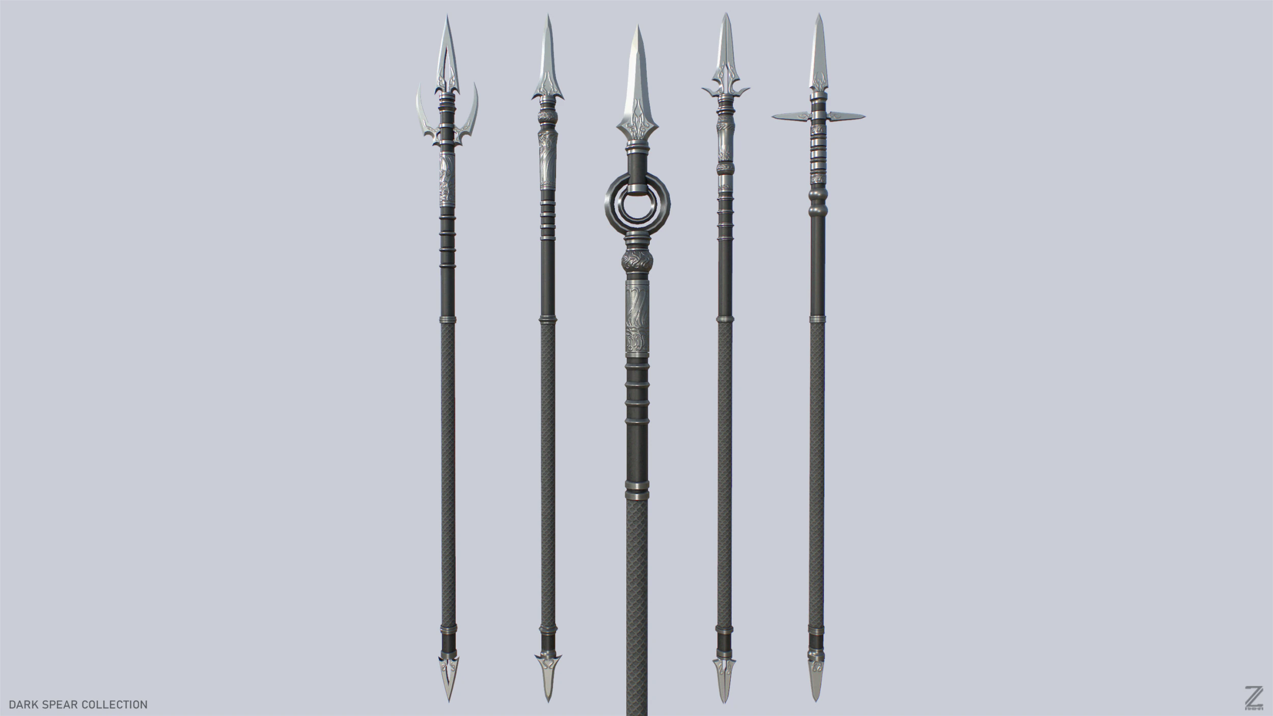 暗矛合集 3D 模型 .c4d .max .obj .3ds .fbx .stl .blend 