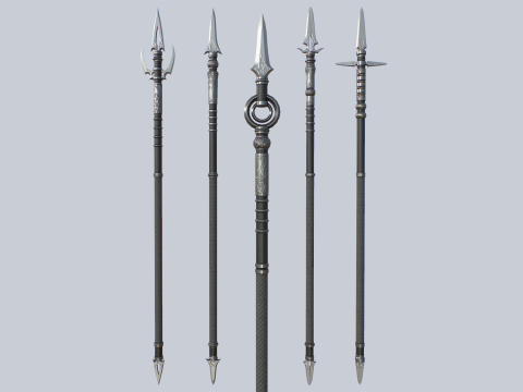 Dark spear collection 3D Модель