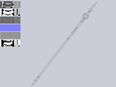 暗矛合集 3D 模型