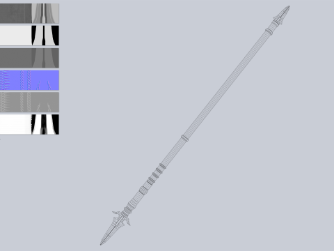 Dark spear collection Modello 3D