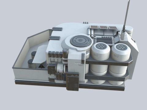 Scifi house 3D-Modell