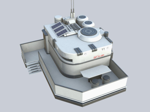 Scifi house 3D-Modell