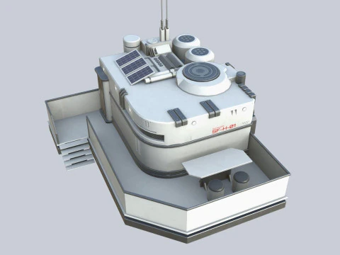 Scifi house 3D Model