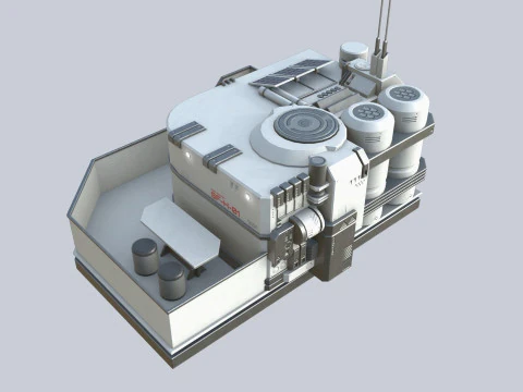 Scifi house 3D Model