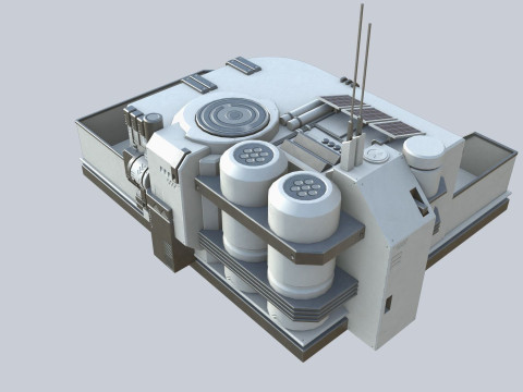 Scifi house 3D-Modell